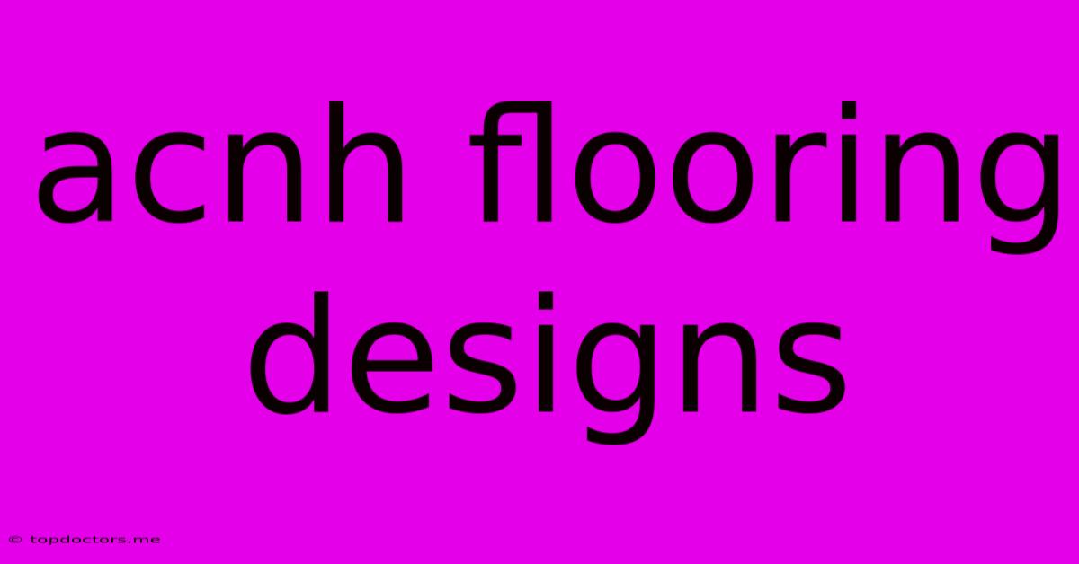 Acnh Flooring Designs