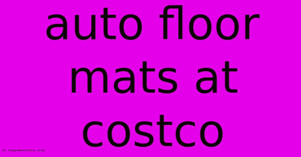 Auto Floor Mats At Costco Auto Floor Mats At Costco