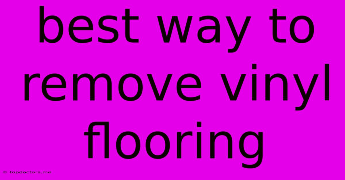 Best Way To Remove Vinyl Flooring Best Way To Remove Vinyl Flooring