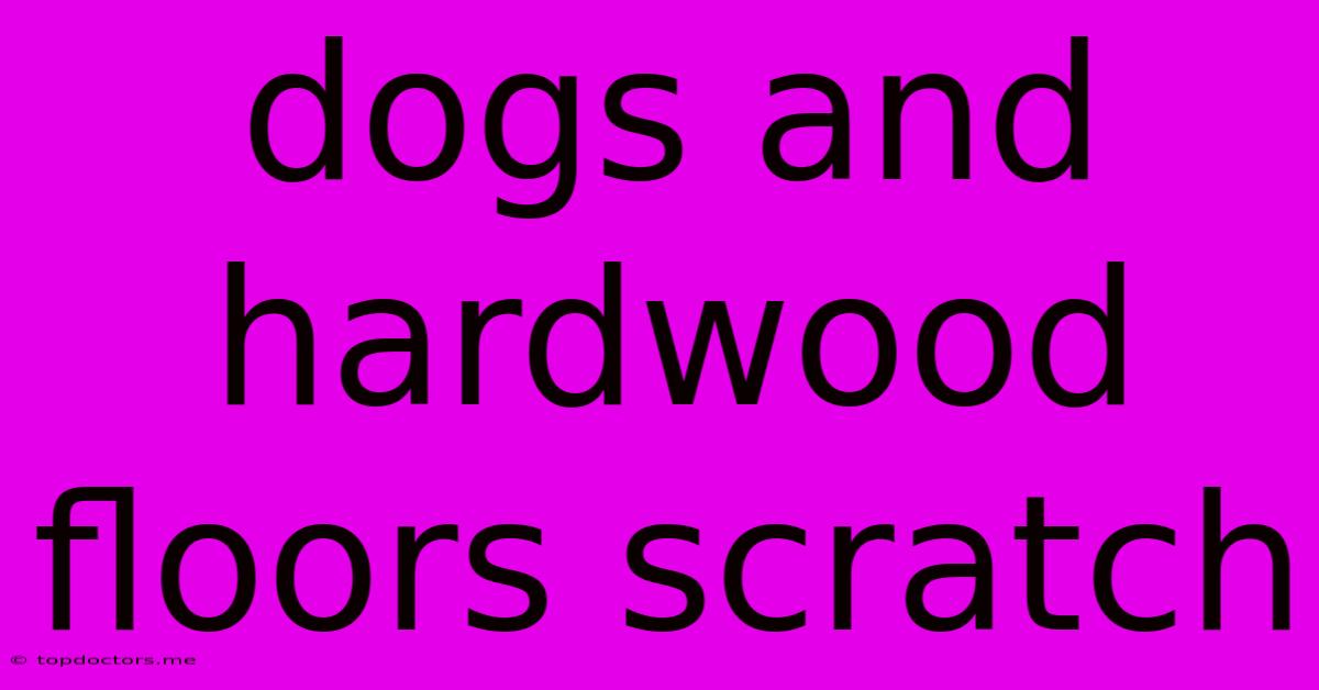 Dogs And Hardwood Floors Scratch