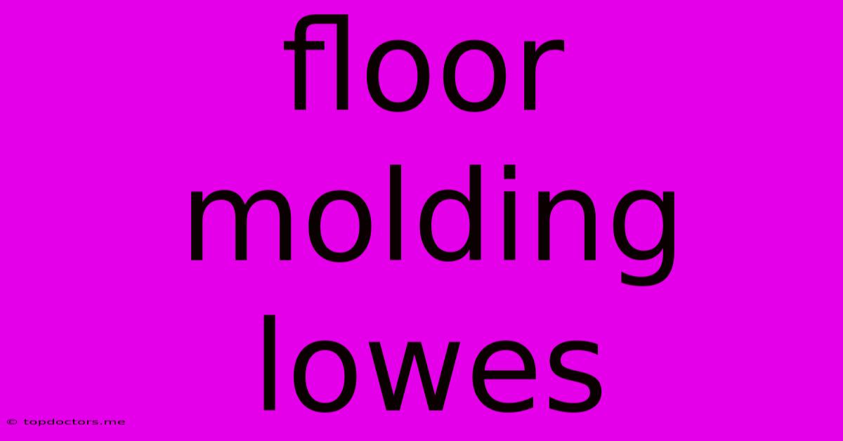 Floor Molding Lowes