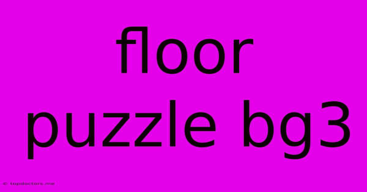 Floor Puzzle Bg3