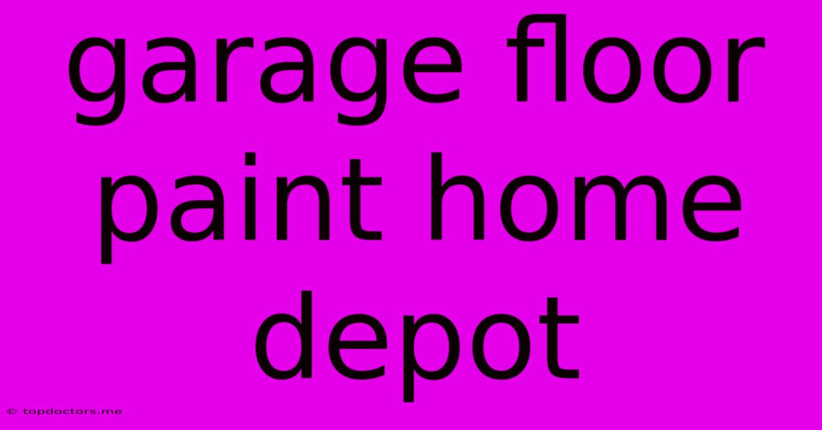 Garage Floor Paint Home Depot Garage Floor Paint Home Depot