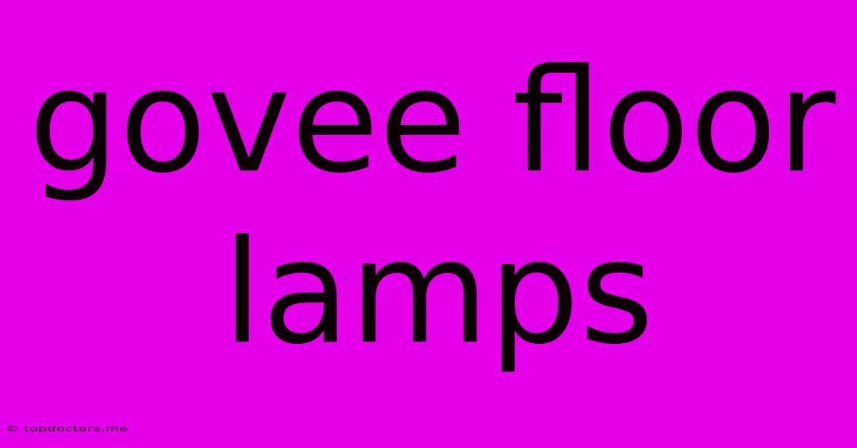 Govee Floor Lamps Govee Floor Lamps