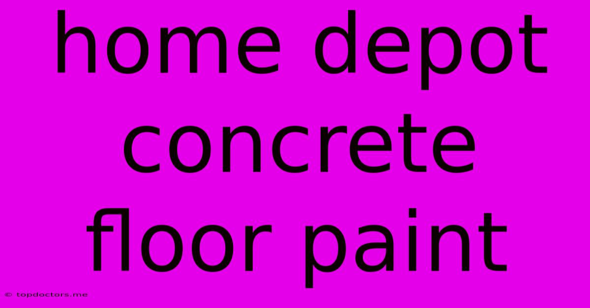 Home Depot Concrete Floor Paint Home Depot Concrete Floor Paint