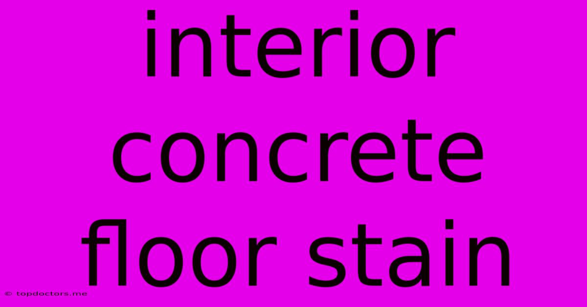 Interior Concrete Floor Stain Interior Concrete Floor Stain
