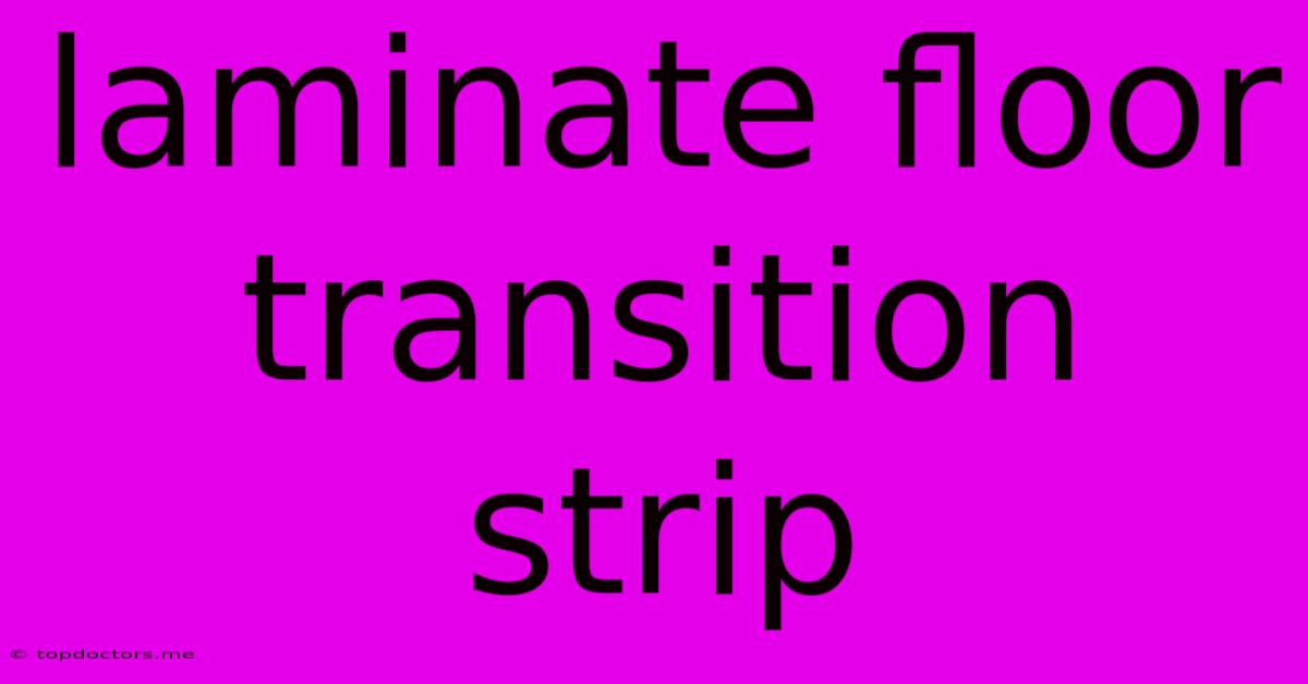 Laminate Floor Transition Strip
