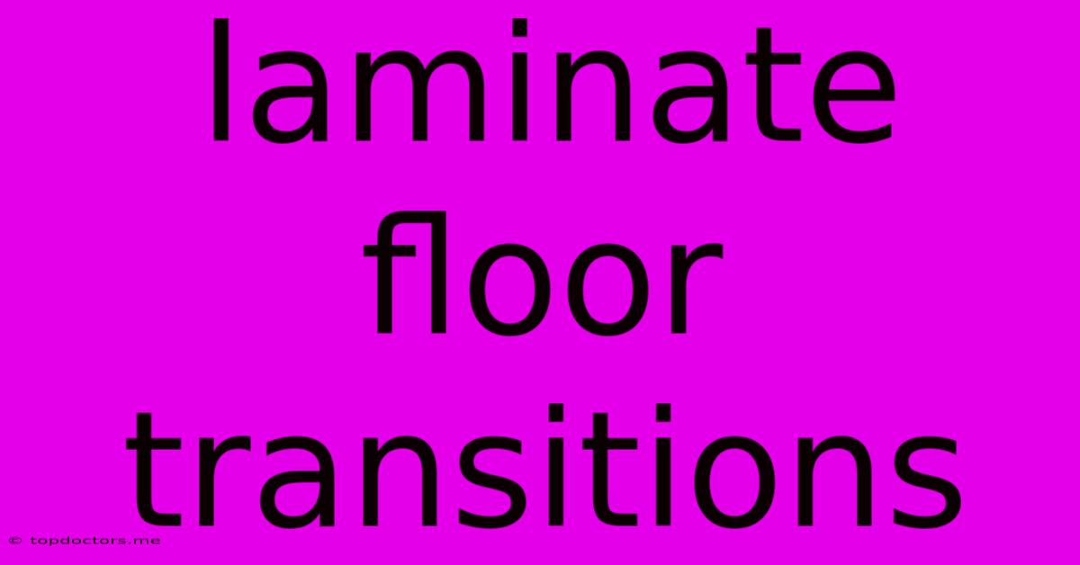 Laminate Floor Transitions