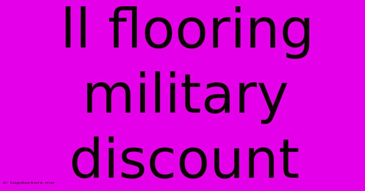Ll Flooring Military Discount