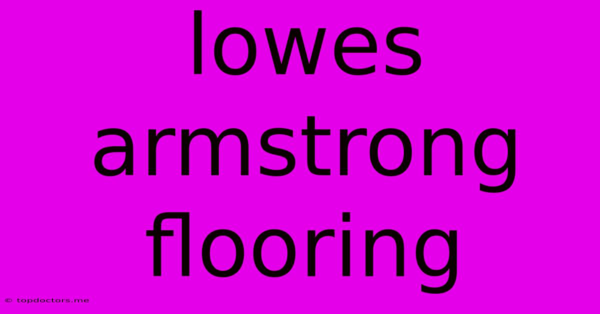 Lowes Armstrong Flooring