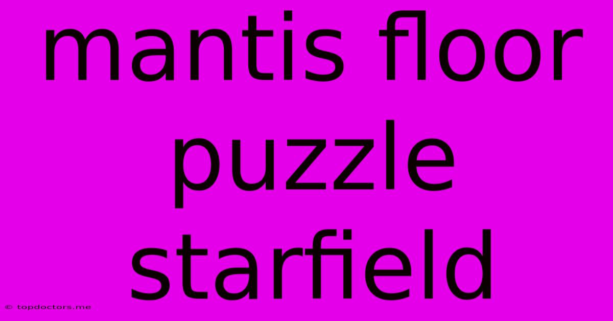 Mantis Floor Puzzle Starfield Mantis Floor Puzzle Starfield