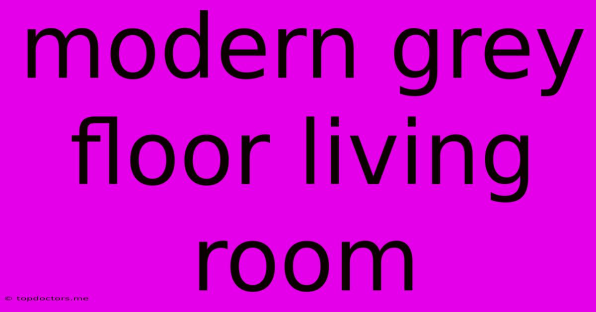 Modern Grey Floor Living Room
