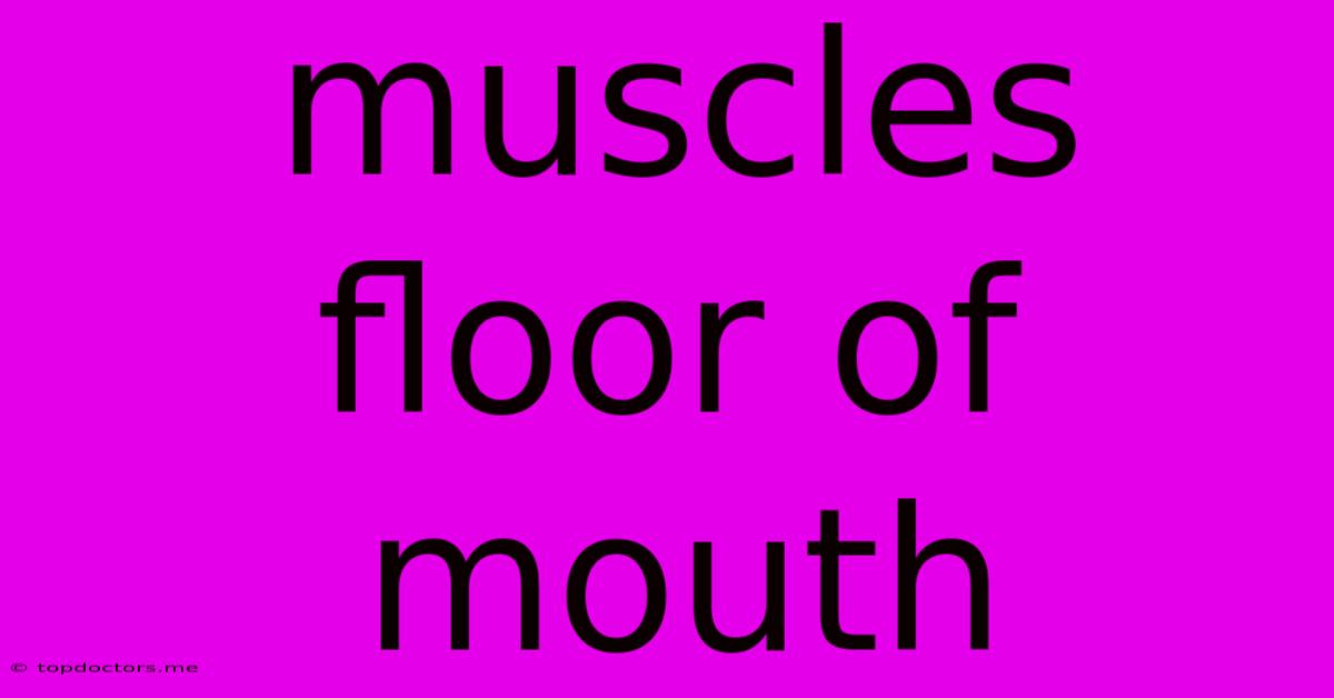 Muscles Floor Of Mouth