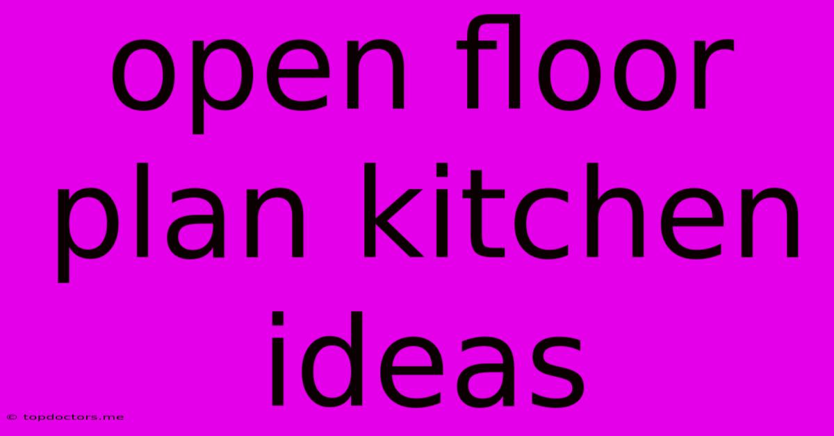 Open Floor Plan Kitchen Ideas Open Floor Plan Kitchen Ideas