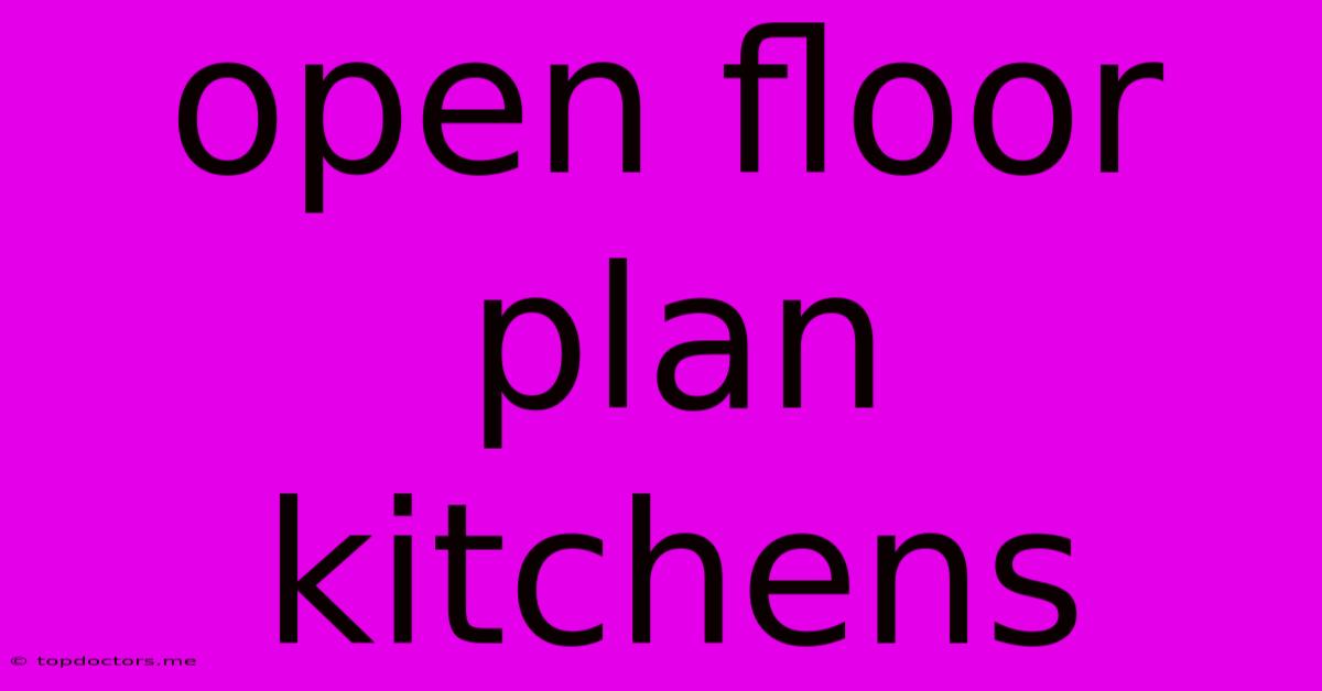 Open Floor Plan Kitchens Open Floor Plan Kitchens