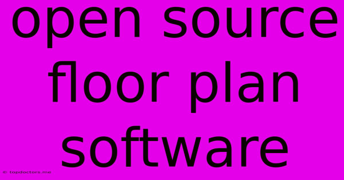 Open Source Floor Plan Software Open Source Floor Plan Software