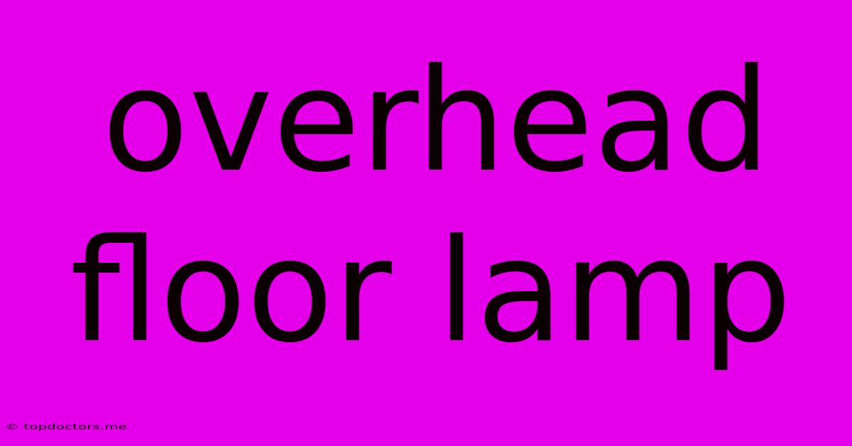 Overhead Floor Lamp