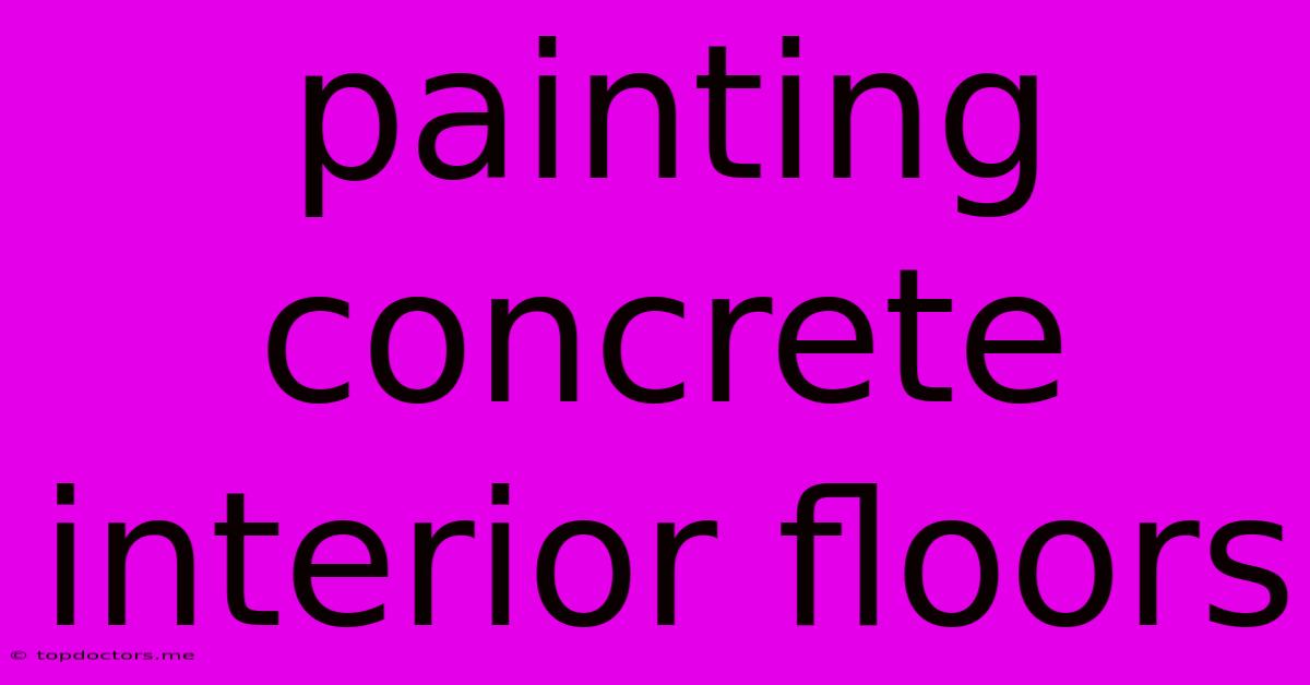 Painting Concrete Interior Floors Painting Concrete Interior Floors