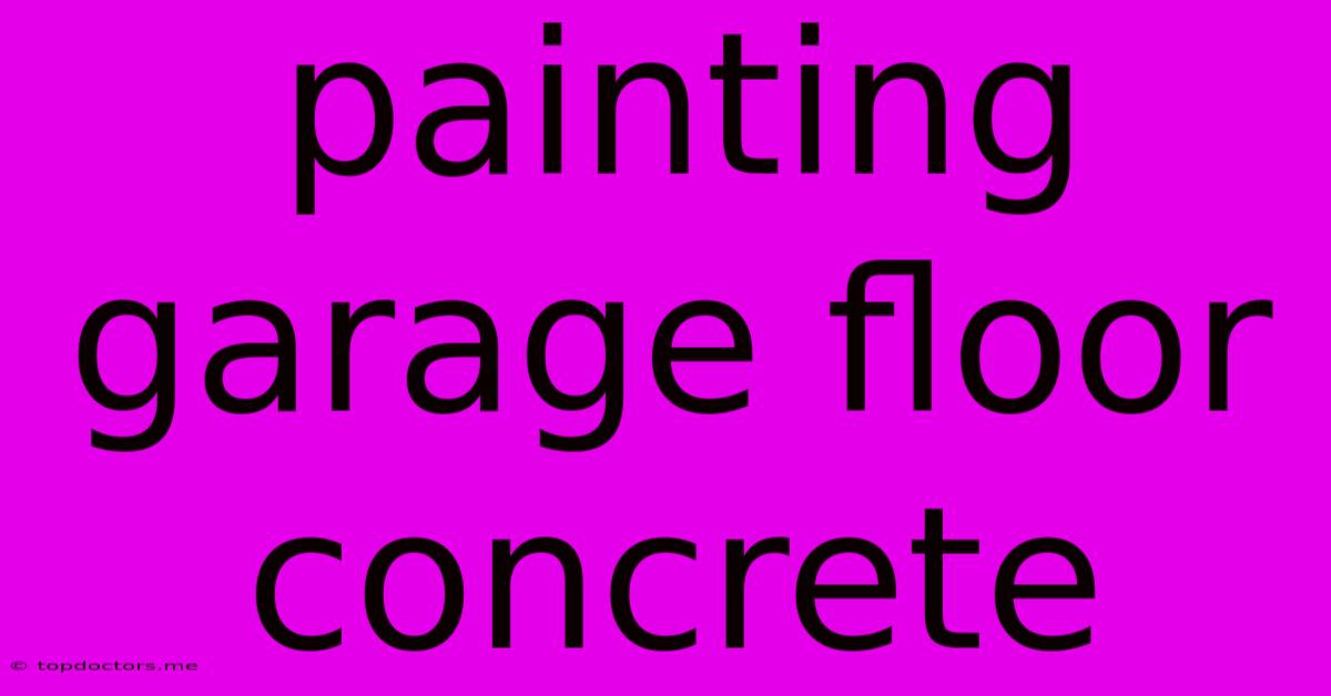 Painting Garage Floor Concrete Painting Garage Floor Concrete