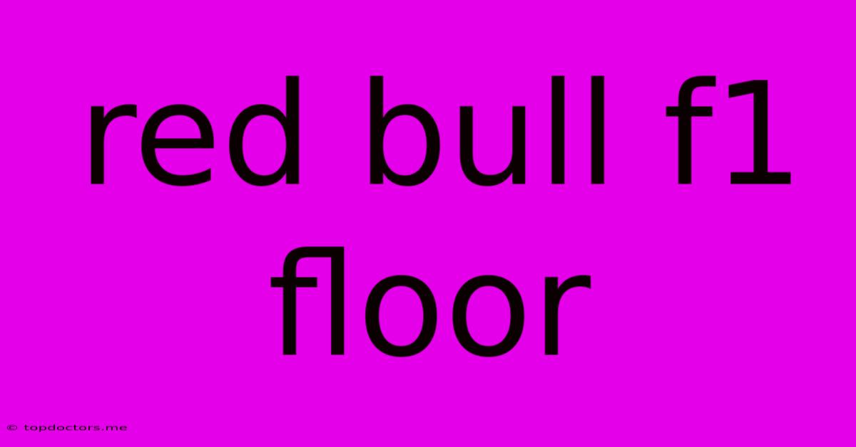 Red Bull F1 Floor