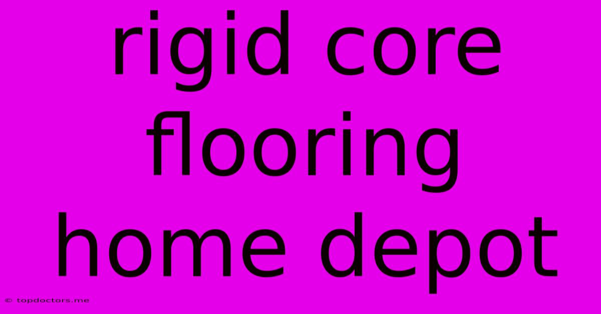 Rigid Core Flooring Home Depot Rigid Core Flooring Home Depot
