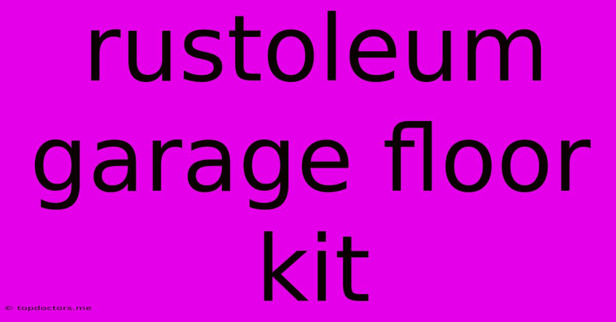 Rustoleum Garage Floor Kit
