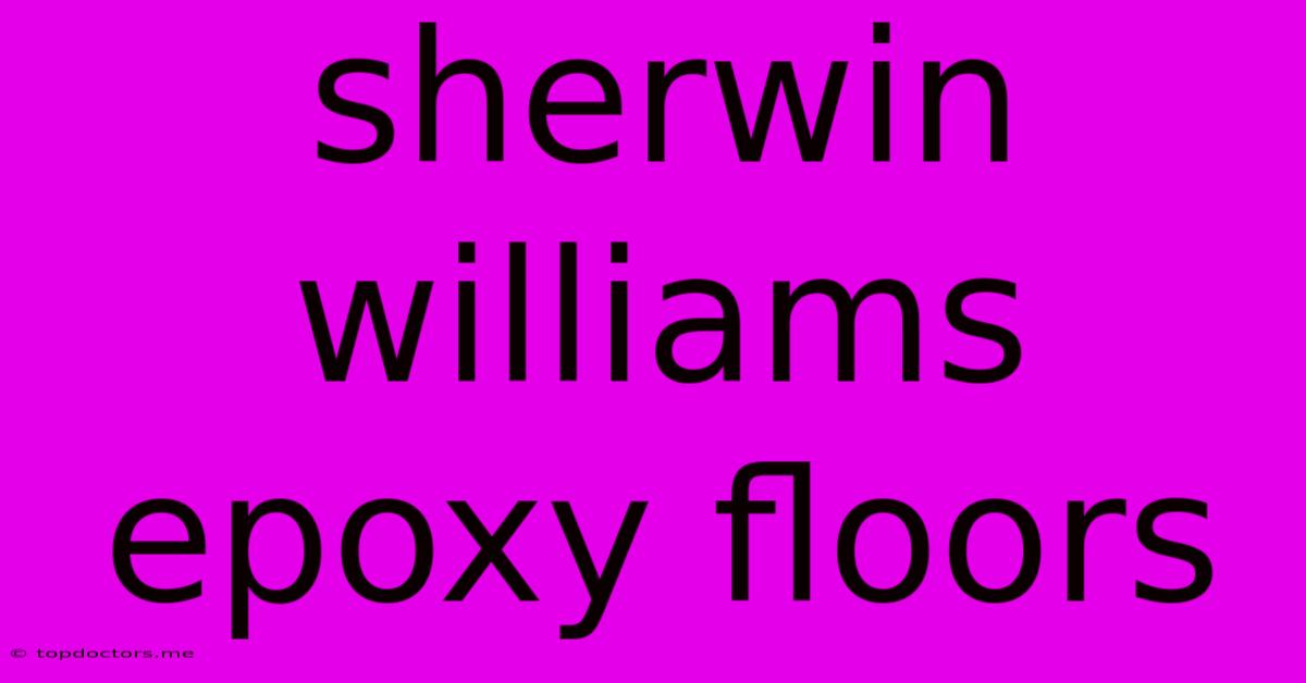 Sherwin Williams Epoxy Floors