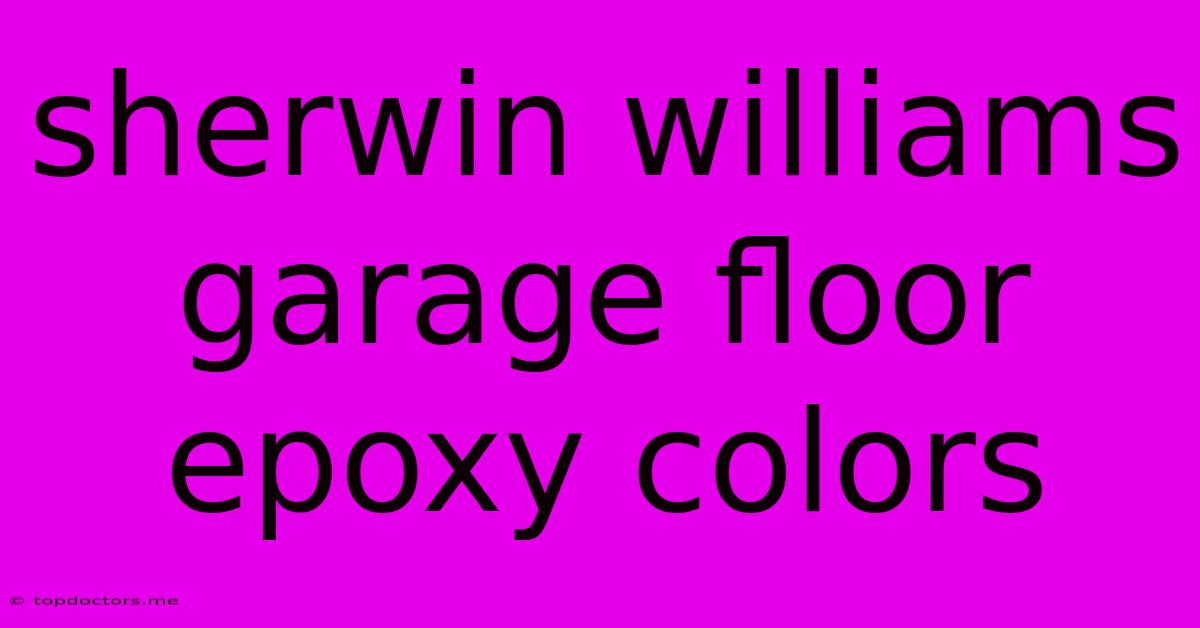 Sherwin Williams Garage Floor Epoxy Colors Sherwin Williams Garage Floor Epoxy Colors