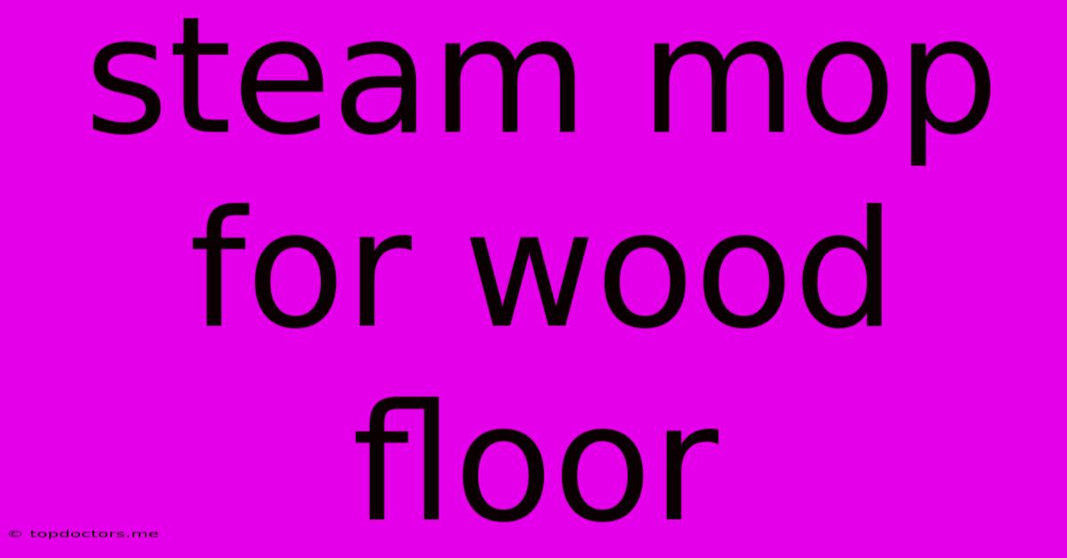Steam Mop For Wood Floor Steam Mop For Wood Floor