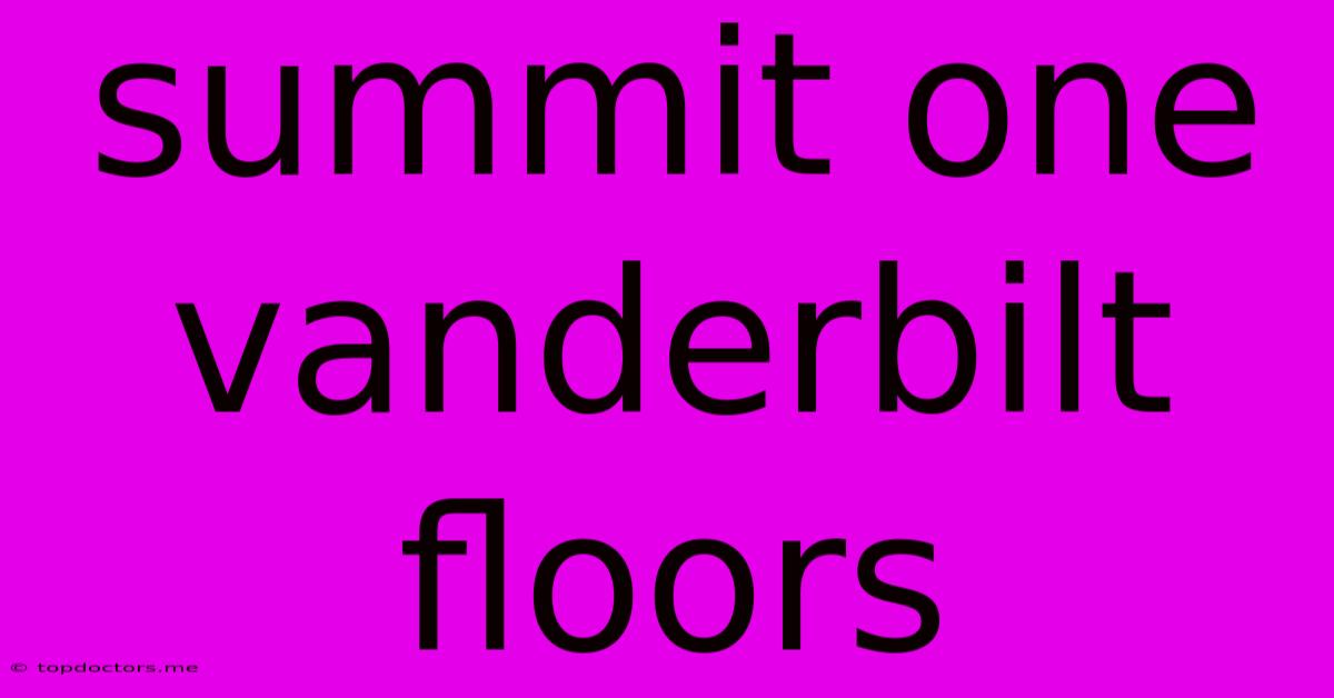 Summit One Vanderbilt Floors Summit One Vanderbilt Floors