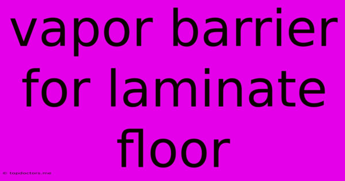 Vapor Barrier For Laminate Floor Vapor Barrier For Laminate Floor