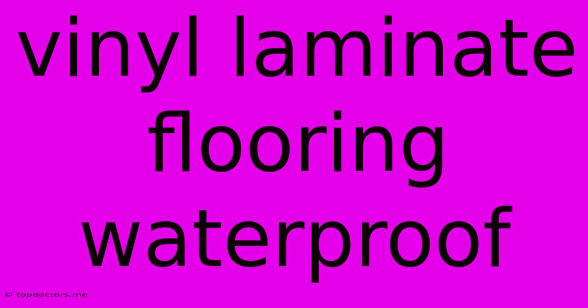 Vinyl Laminate Flooring Waterproof Vinyl Laminate Flooring Waterproof