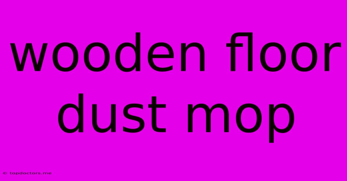 Wooden Floor Dust Mop